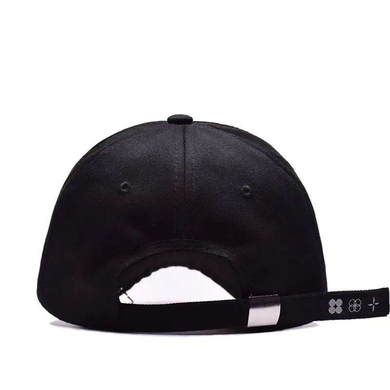Black Circle Ring Dad Hat