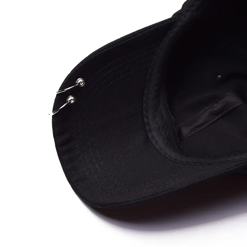 Black Circle Ring Dad Hat