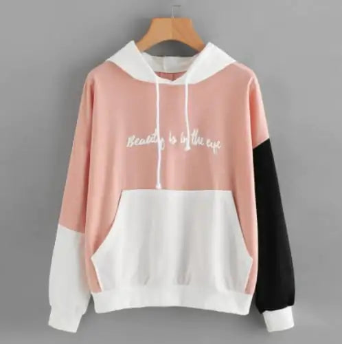 Explosive Tri-Color Hoodie Sweater
