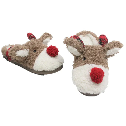 Cute Warm Elk Cotton Slippers - Anti-skid & Waterproof