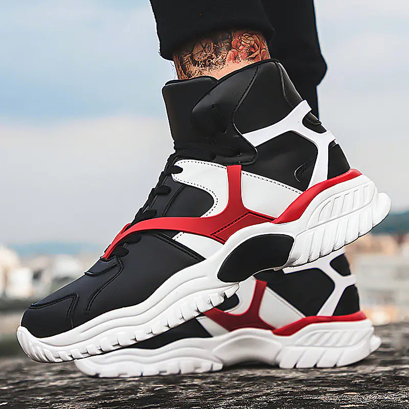 Casual High-Top Sneakers (Streetwear Hip Hop Style)